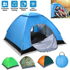 3-4 Persons Tent Automatic Pop Up Tent Outdoor Camping Hiking Tent Waterproof