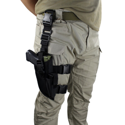 Hunting Tactical Drop Leg Thigh Holster Right Hand Pistol Adjustable Gun Pouch