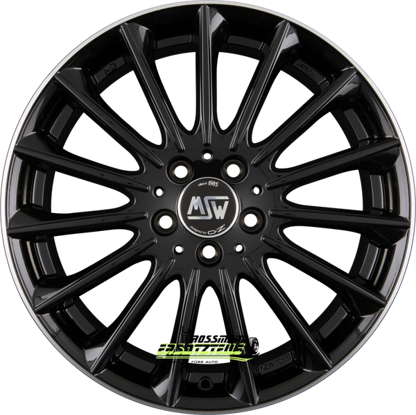 MSW MSW 30 Gloss Black Diamond Lip 8.5X19 ET38 - LK5/112 ML73.1 Felge Alu-image