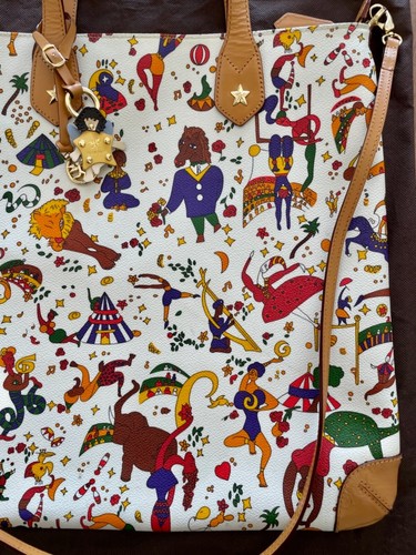 TOTE BAG CON TRACOLLA - PIERO GUIDI Originale - regalo mai usato - cm 37x1,5x37 - Foto 9 di 10
