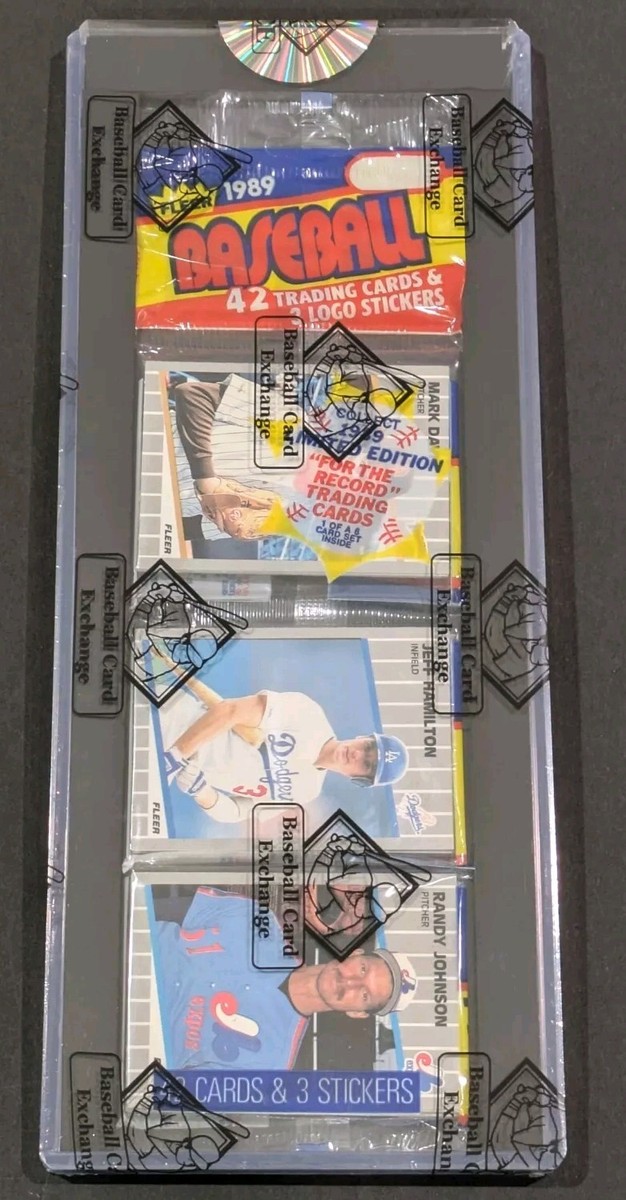 1989 Fleer Rack Pack Randy Johnson ROOKIE On TOP Error RC BBCE