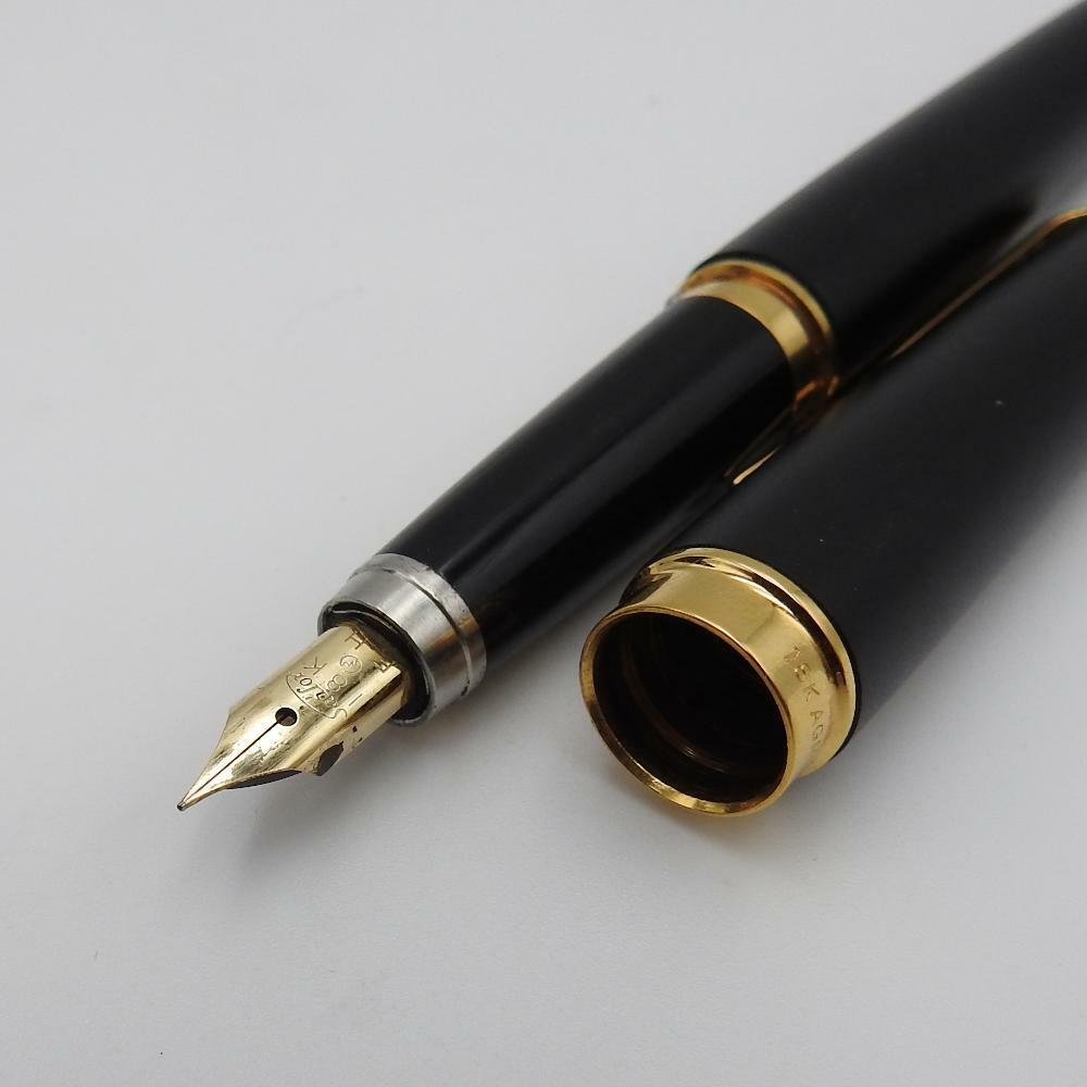 SAILOR Fountain Pen 18K AGM engraved operation unconfirmed Black