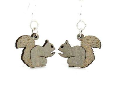 Squirrel Earrings Small And Cute Squirrel Hypoallergenic Stainless Steel 