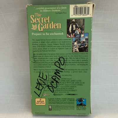 The Secret Garden (VHS) 1987 Hallmark Hall of Fame (VHS) **Buy 2