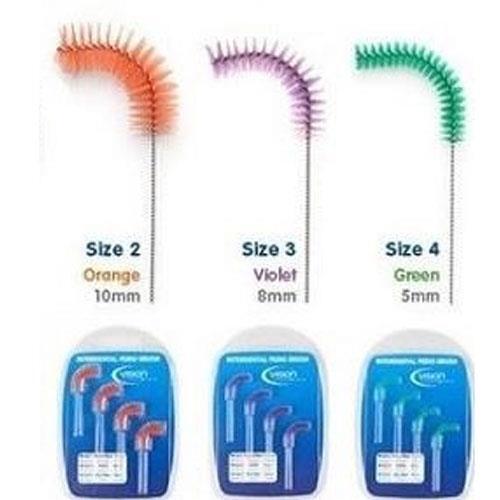 Vision Interdental Brush 4 Brushes Per Pack x Pack of 3 eBay
