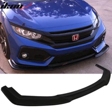Fits 17-21 Honda Civic Sport Hatchback GT Style Front Bumper Lip Unpainted PU