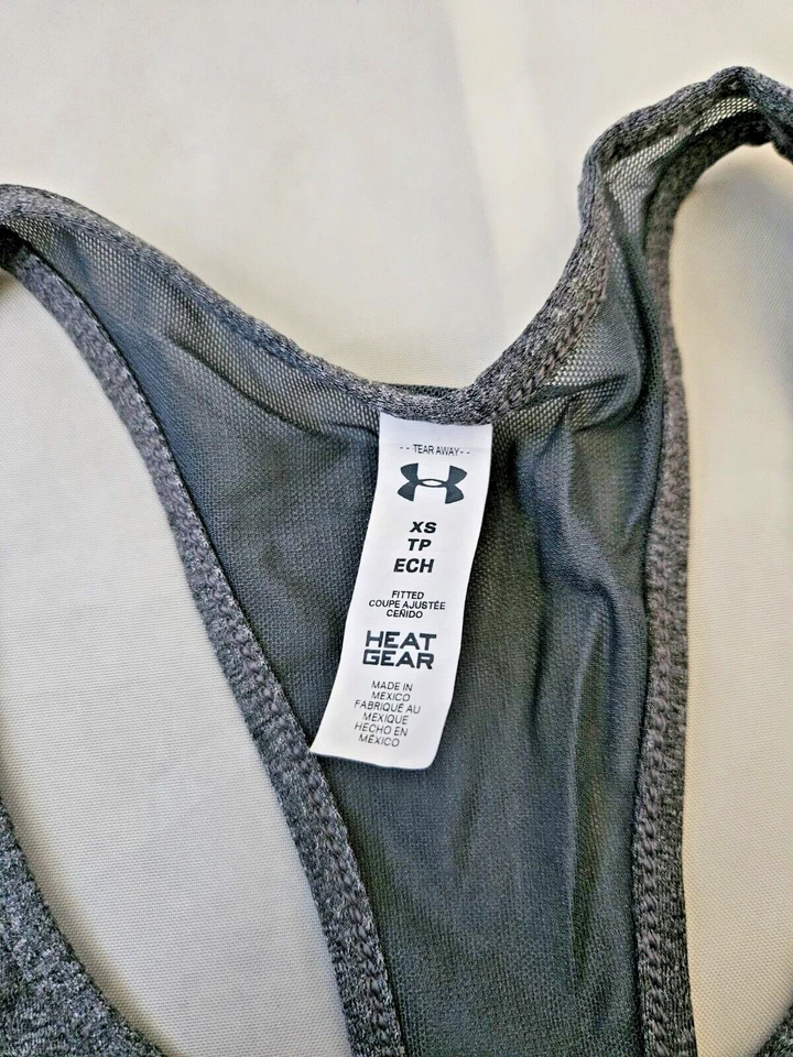 Camiseta sin mangas Under Amour Heat Gear para mujer gris talla XS excelente estado Foto 2 de 3
