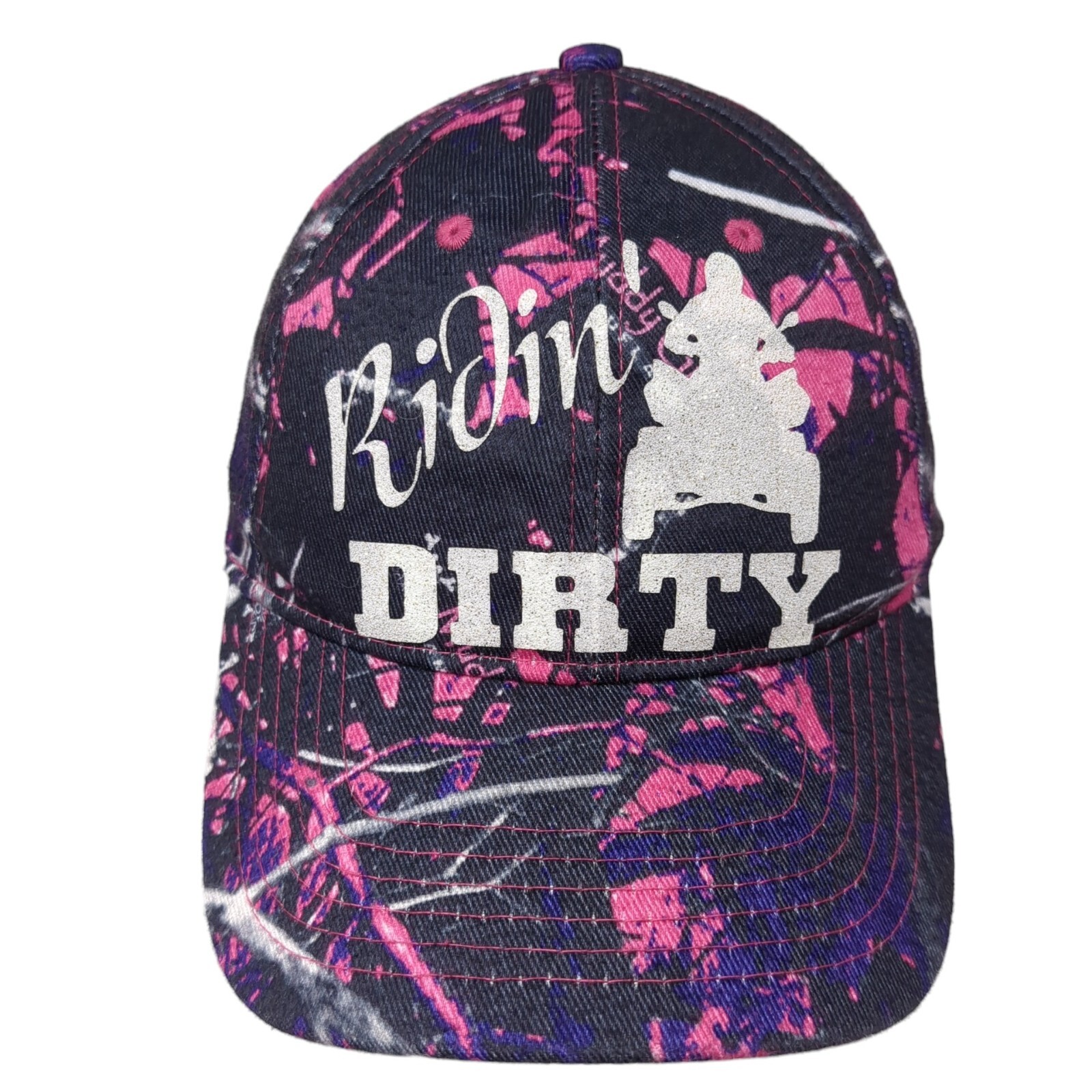 Ridin Dirty Slideback Adjustable 6-Panel Katl Sport Cap Multi One Size