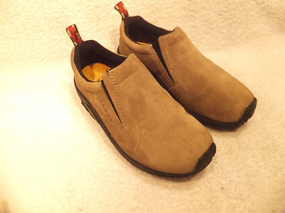 Merrell Jungle Moc Classic Taupe Suede Leather Slip On 