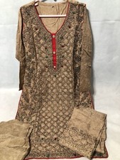 Little girls Linen viscose embroidery kameez shalwar 8 years size No. 32
