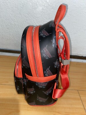 Loungefly Cars Land Black And Orange Mini Backpack Disney  display picture 2
