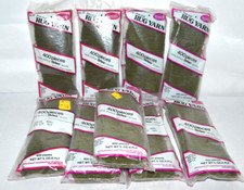 Vintage WonderArt latch Hook Yarn Lot of 9 Packages DK Olive