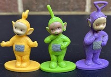Teletubbies Cake Toppers Vintage 1998 PVC Figures Set of Three