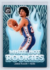2024-25 Donruss Optic #2 Jared McCain White Hot Rookies Holo 76ers RC