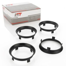 4x Zentrierringe Distanzringe Schwarz Alufelgen Ø 59,1 - 60,1 mm für MITSUBISHI