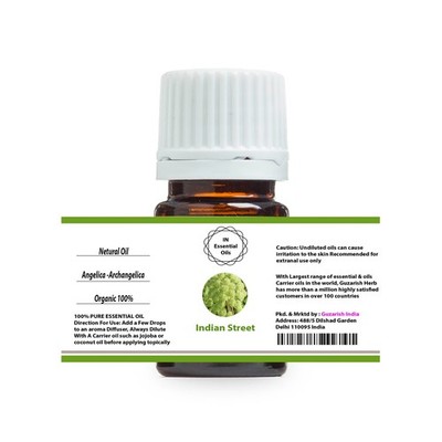 INDIAN STREET ANGELICA PURE THERAPEUTIC GRADE ESSENTIAL OIL 3ML TO 100ML