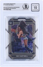 Indi Hartwell WWE Autographed 2023 Panini Prizm #116 Beckett Fanatics 10 Card