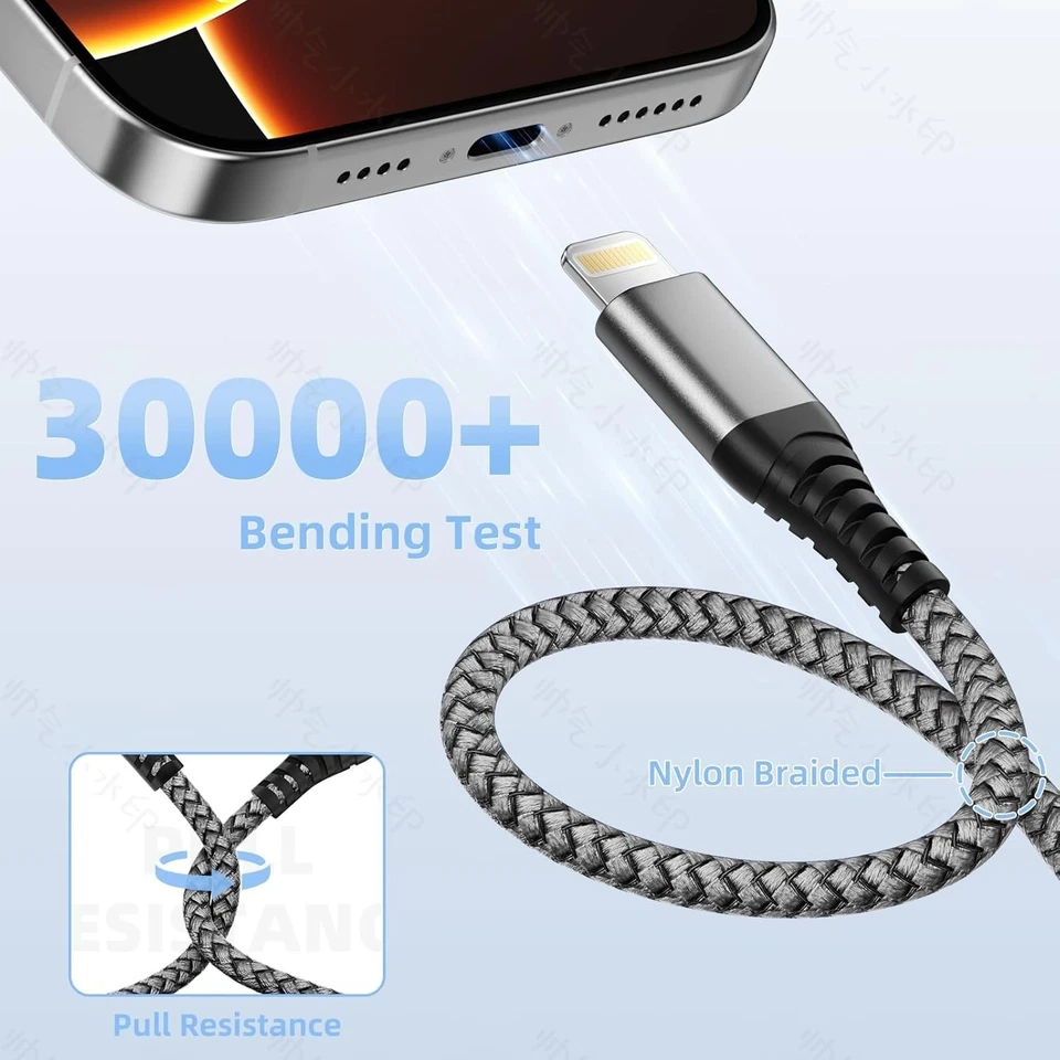 Type C to iPhone PD Fast Charger Cable Wire For iPhone 14 13 12 11 Pro Max XR X - Image 3 of 4