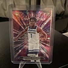 2021-22 Panini Prizm Anthony Edwards Fearless Fast Break Disco Rookie Error #15