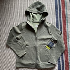 TEK GEAR Essential Fleece Hoodie for Boys Jacket Size 8 Green