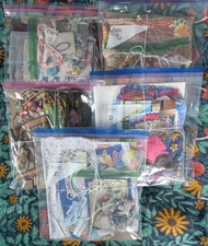 Lot Of Colorful Fun Craft Junk Journal Supplies