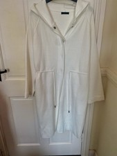 Very trendy stylish Cream Hoodie  New never worn Coat Bought In Malaga Airport
