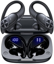 PocBuds Bluetooth Headphones Wireless Earbuds 80hrs Playtime Medium, Black