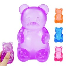 Bear Squishy, Stress Taba 3.15 x 1.97 x inches, Purple
