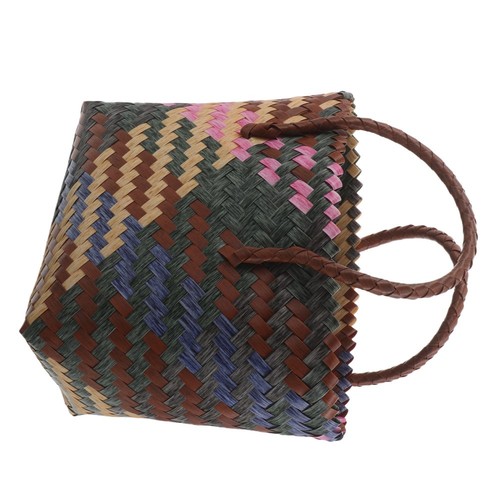 Sac Bandoulière Femme Fourre-tout Tissé Rétro en Cuir – Belle & Sac