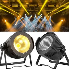 2PCS 100W COB LED Par Light Stage Audience Blinder Light Warm Cool White DMX DJ