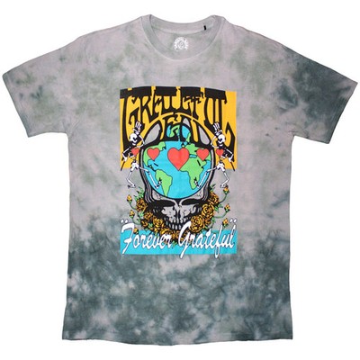 Grateful Dead T-Shirt: Forever Grateful (grün) (Wash Collection) OFFICIAL NEU