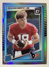 2025 Optic GRAHAM MERTZ RC Silver Holo Prizm Rated Rookie #259 Texans