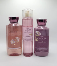 Bath Body Works Violet Body Mist Body Wash Body Lotion Set of 3