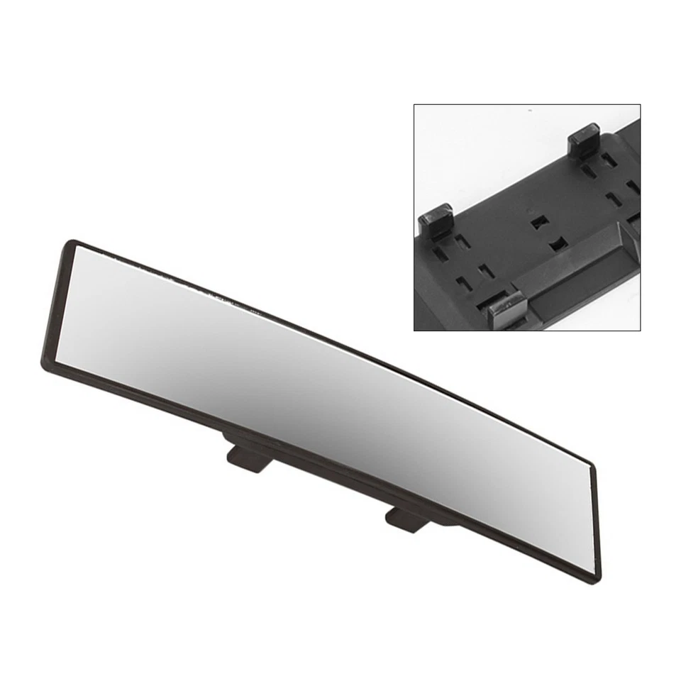 Panoramic 285mm Interior Rearview Mirror Anti Glare with Secure Rubber Clip - Image 4 of 4