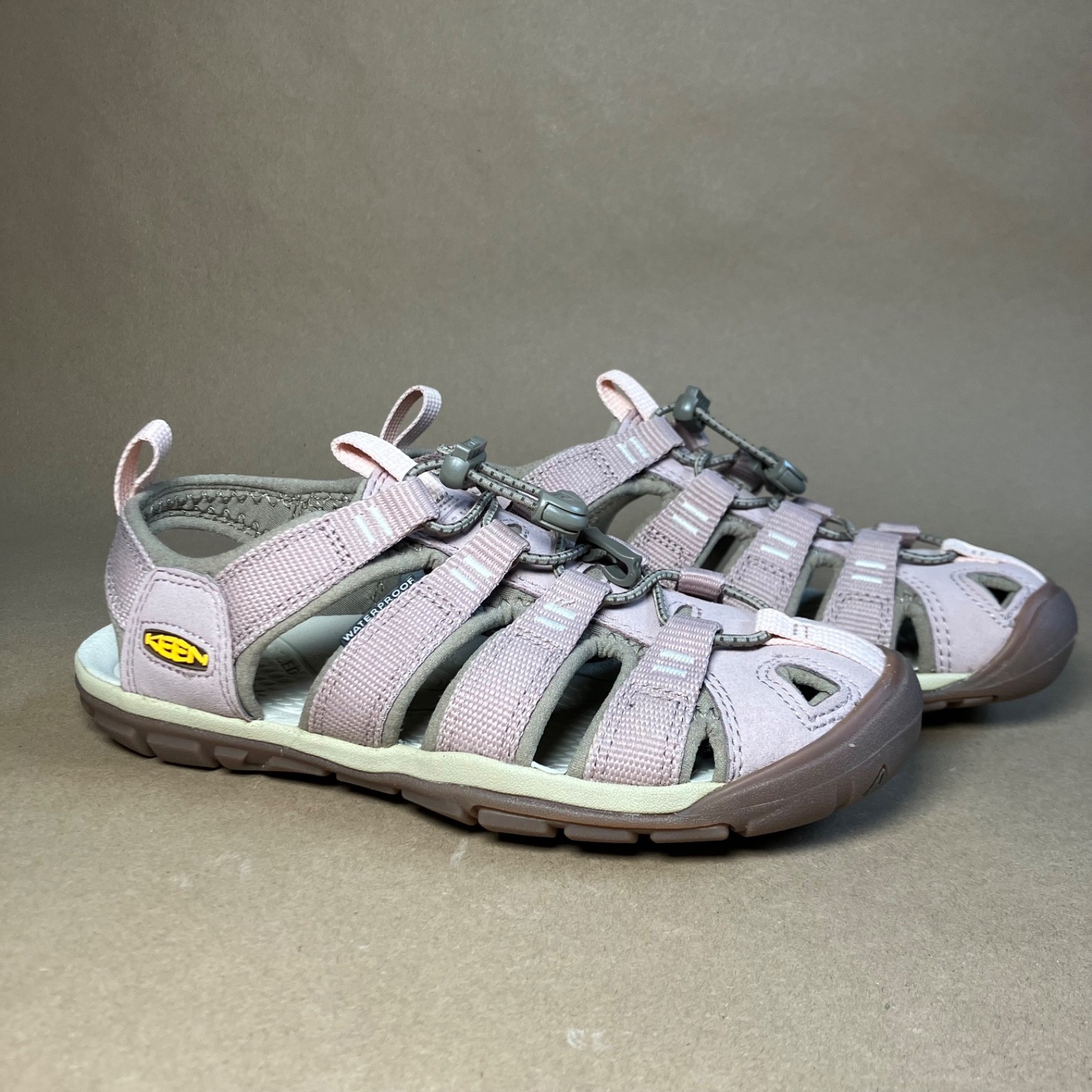 KEEN sandalo da passeggio donna impermeabile Clearwater CNX Timberwolf Fawn 3 UK