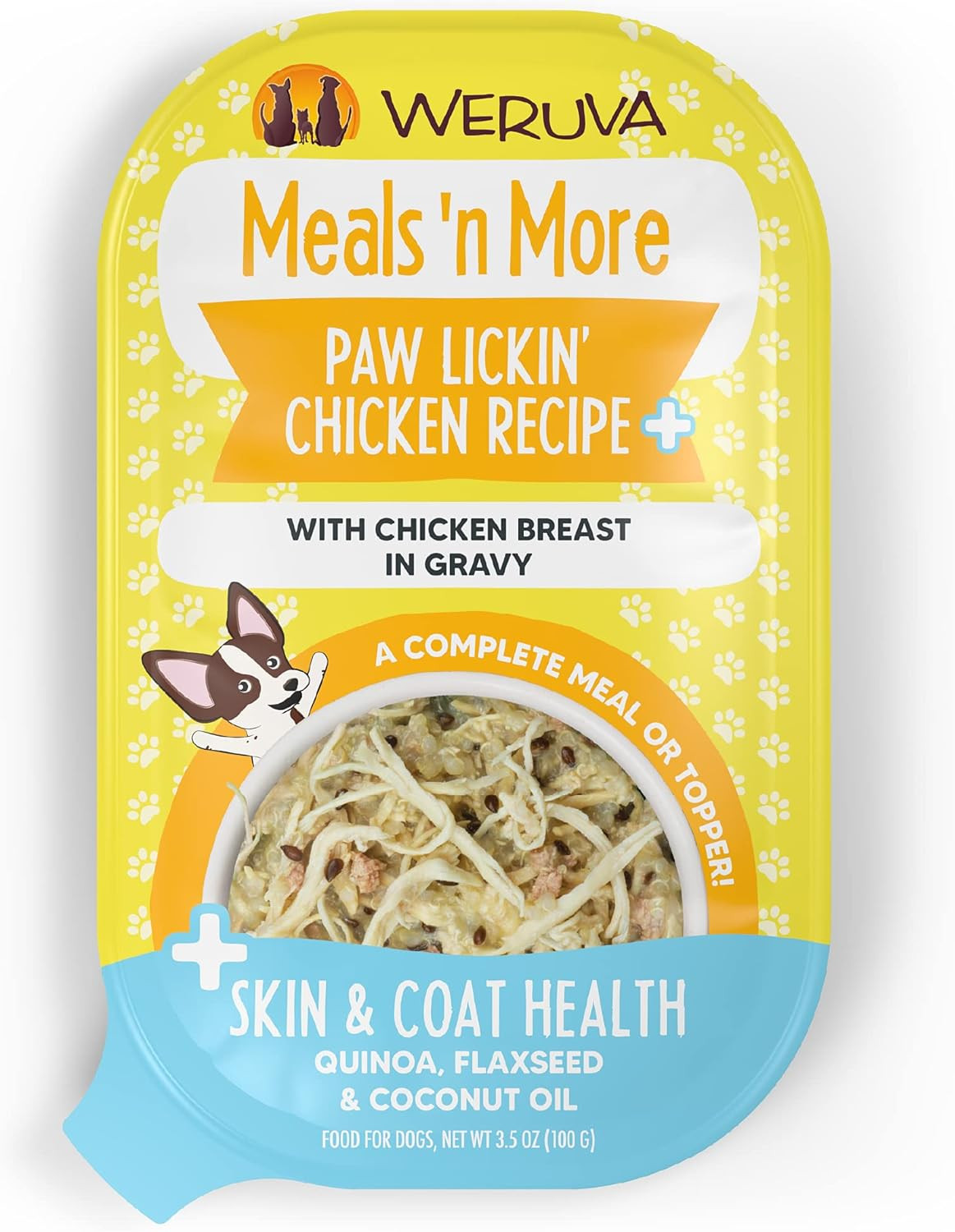 Dog Meals 'N More Natural Wet Dog Food, Paw Lickin&rsquo; Chicken Recipe Plus