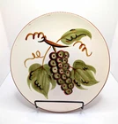 Stangl USA Grapes Ceramic Decorative Plate White Green Brown
