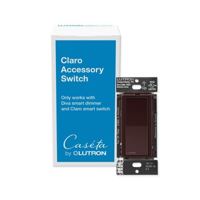 Lutron Caseta Smart Claro Accessory Switch for 3 way   For use only with D