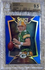 2014 PANINI SELECT PRIZM BLUE /50 BRETT FAVRE BGS 9.5 POP 1 NO 10’S