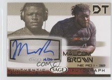 2015 Sage Auto Gold 16/20 Malcom Brown #A8 Auto 0af