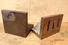 LOT AM67:  2 SMALL MACHINIST ANGLE PLATES JIG FIXTURE SETUP TOOLING