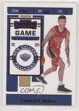 2019-20 Panini Contenders Game Ticket Red Lonzo Ball #72 03c3