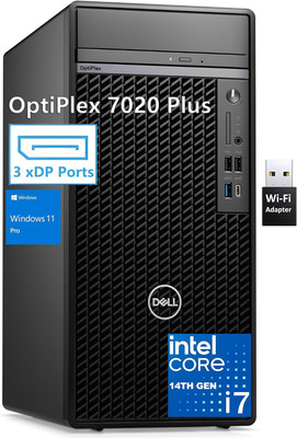 Optiplex 7020 plus 7000 Tower Business Desktop Computer, 14Th Gen Intel 20-Core 