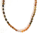 Sterling Silver 6mm Amber Beads 925 Beads Many Amber Colors Including Green 17" — photo 2