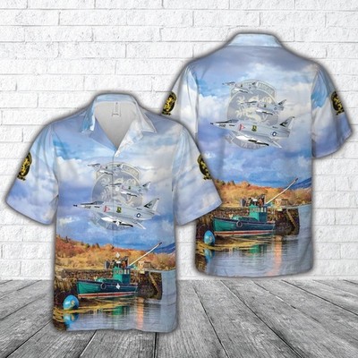 Us Navy Hawaiian Shirt US Navy Attack Squadron 212 VA 212 Rampant Raiders A 4F H