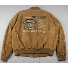 Vintage Chevignon High Rollers Suede Bomber J...