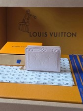 Louis Monogram Empreinte Leather Compact Wallet Pink Beige M27072 New