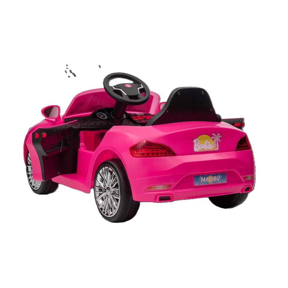 Barbie Convertible 6V Coche de Paseo a Batería con Control Remoto, Edades 3+ Foto 3 de 4