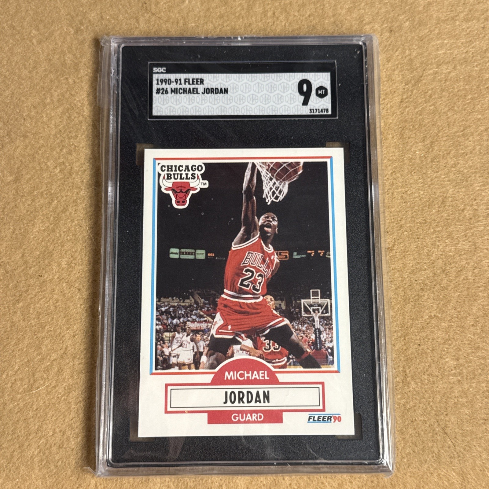 1990-91 Fleer Michael Jordan #26 SGC 9