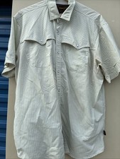 Howler Bros H Bar B Pearl Snap Shirt Men's Medium White Floral Western